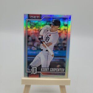 2026 Topps Series 1 Kerry Carpenter #61 Rainbow Foil Detroit Tigers NM